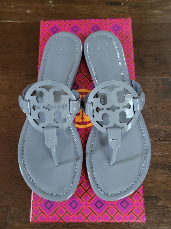Tory Burch Shoes - Tory Burch Miller Patent Leather Sandal-Grey-7.5-Brand new